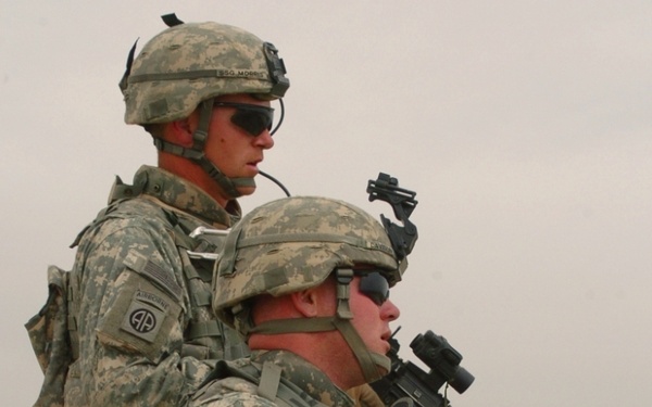 Paratroopers conduct patrols near Firebase Miri