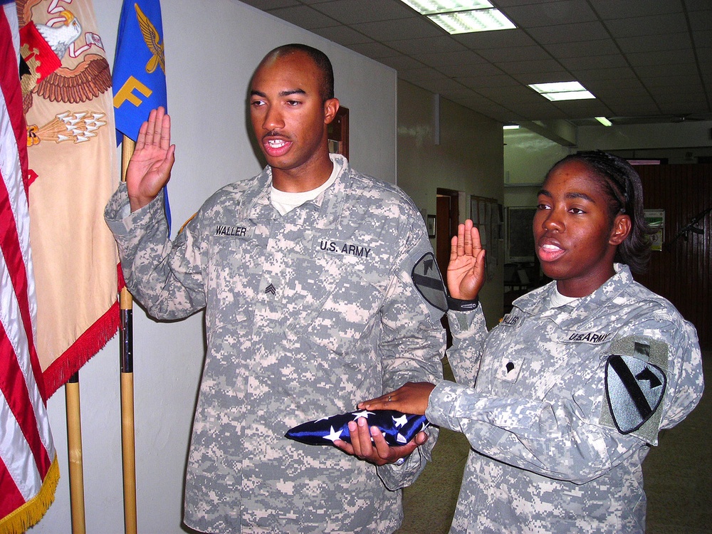 Couple re-ups together; stay Army, Air Cav
