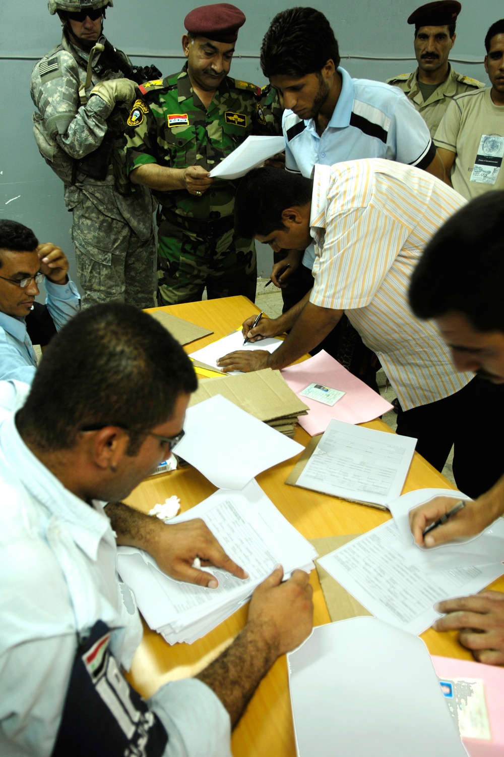 Yusufiyah-area Men Flock to IP Recruitment Drive