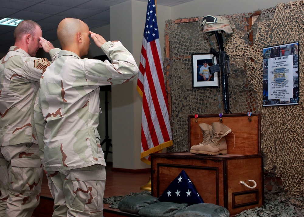 Airmen, Soldiers pay respects to fallen comrade in arms