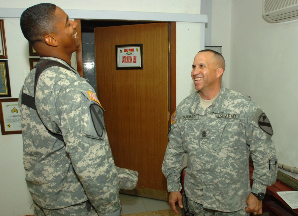 Keeping it professional: Soldier separates work, family