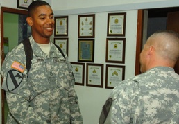 Keeping it professional: Soldier separates work, family