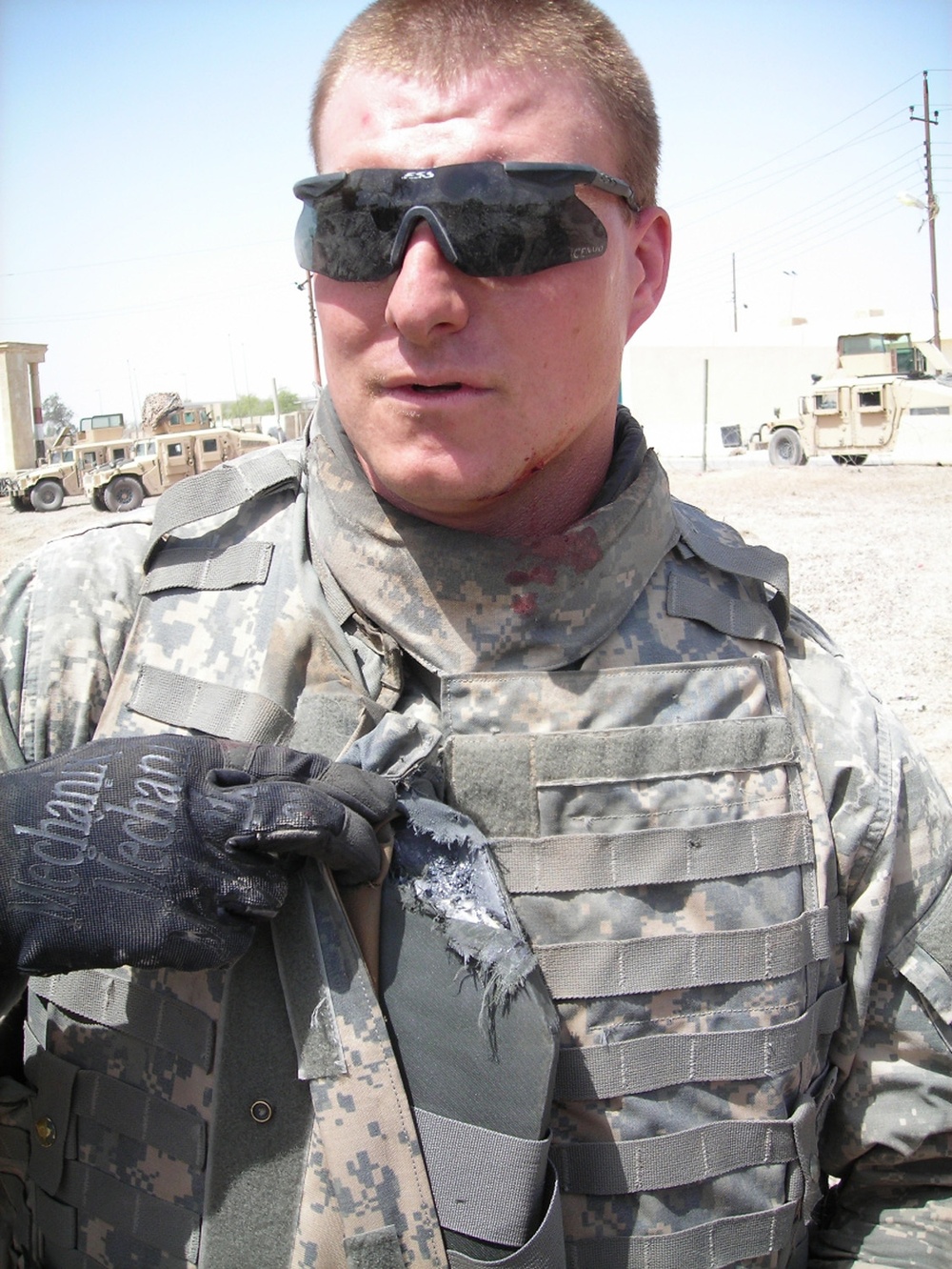 Body Armor Saves Soldier's Life