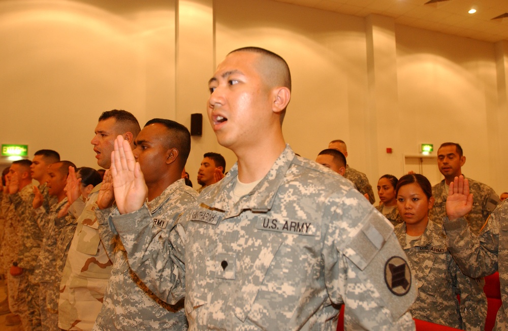 28 Service Members Become Newest U.S. Citizens