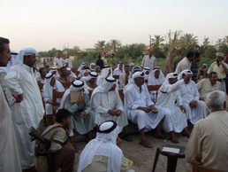 Soldiers Facilitate Town Hall Meeting in Falahat