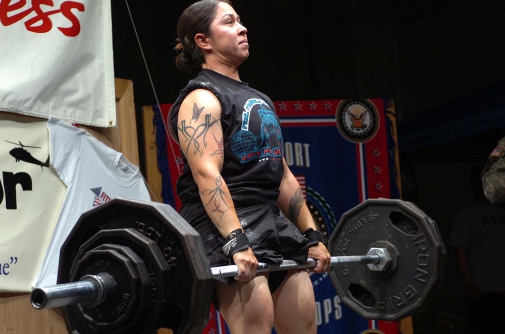 Soldiers Compete in Weight Lift Contest