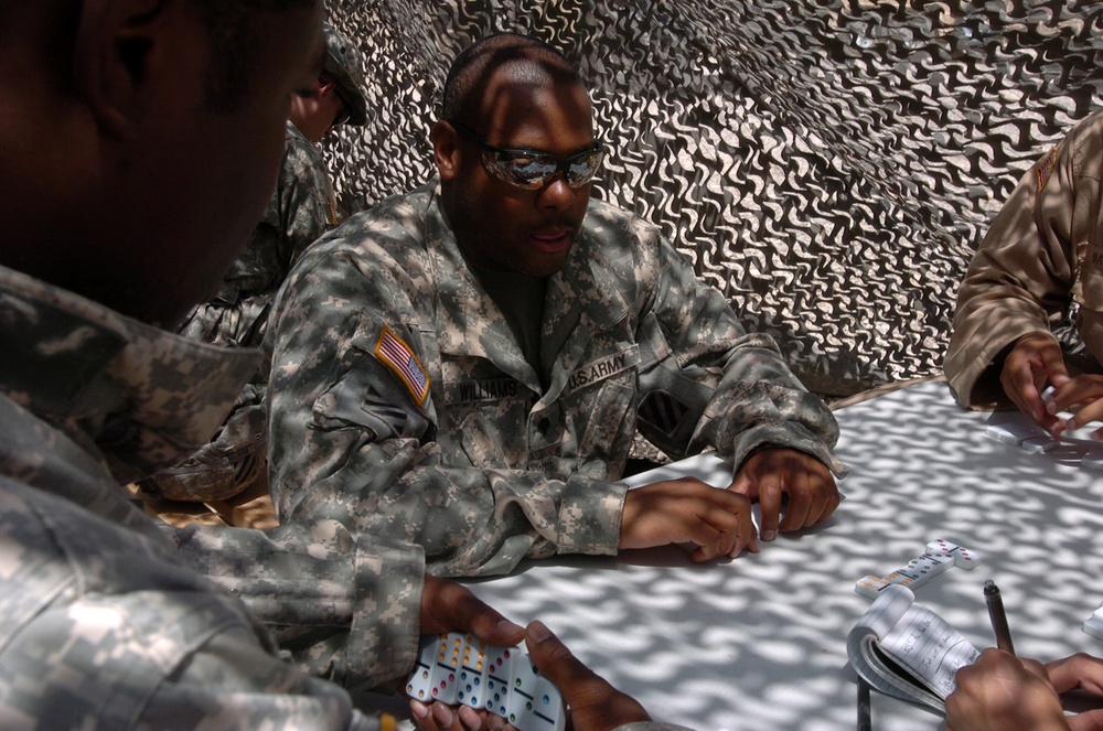 Troops Celebrating Independence Day