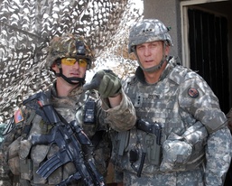 Recovered Soldier Speaks With MNC-I Commander