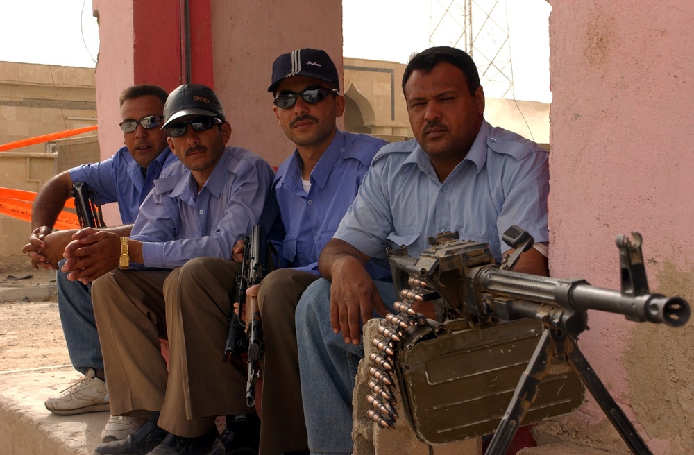 1st Brigade, 3rd Infantry Division provide reconstruction support at an Ira