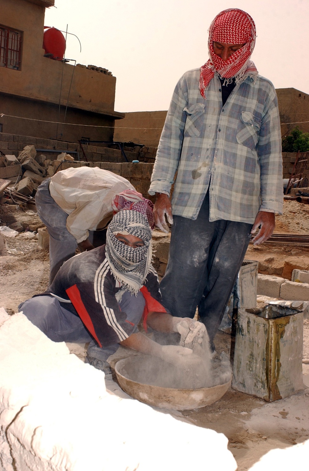 1st Brigade, 3rd Infantry Division provide reconstruction support at an Ira