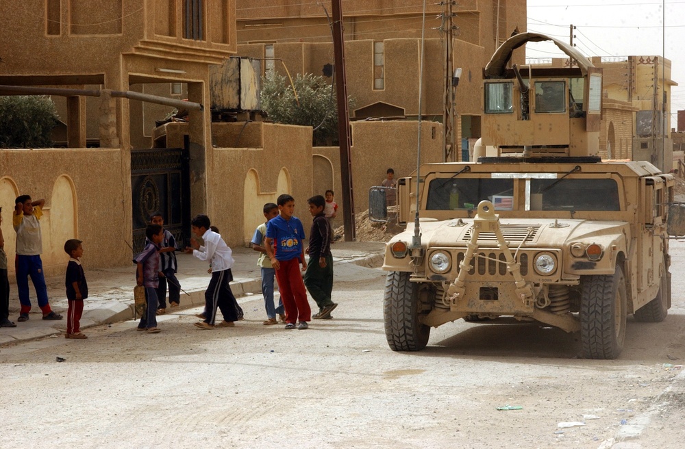 1st Brigade, 3rd Infantry Division conduct reconstruction at an Iraqi polic