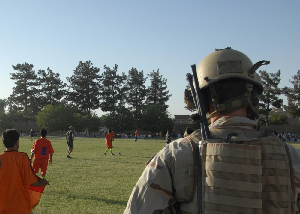 Afghans, Romanians Improve Relations With Soccer