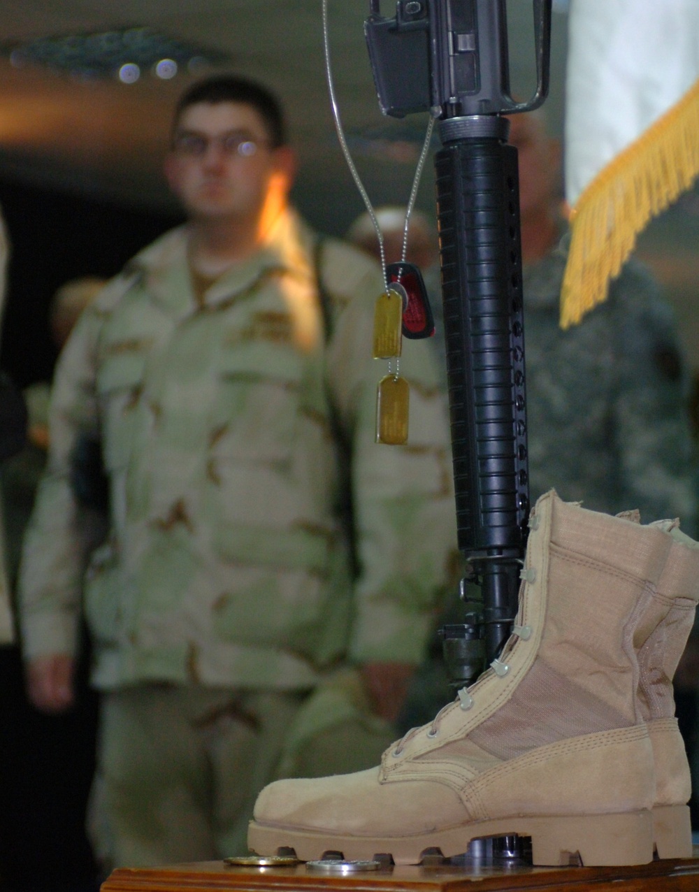 Servicemembers, Friends, Family Grieve for Loved One