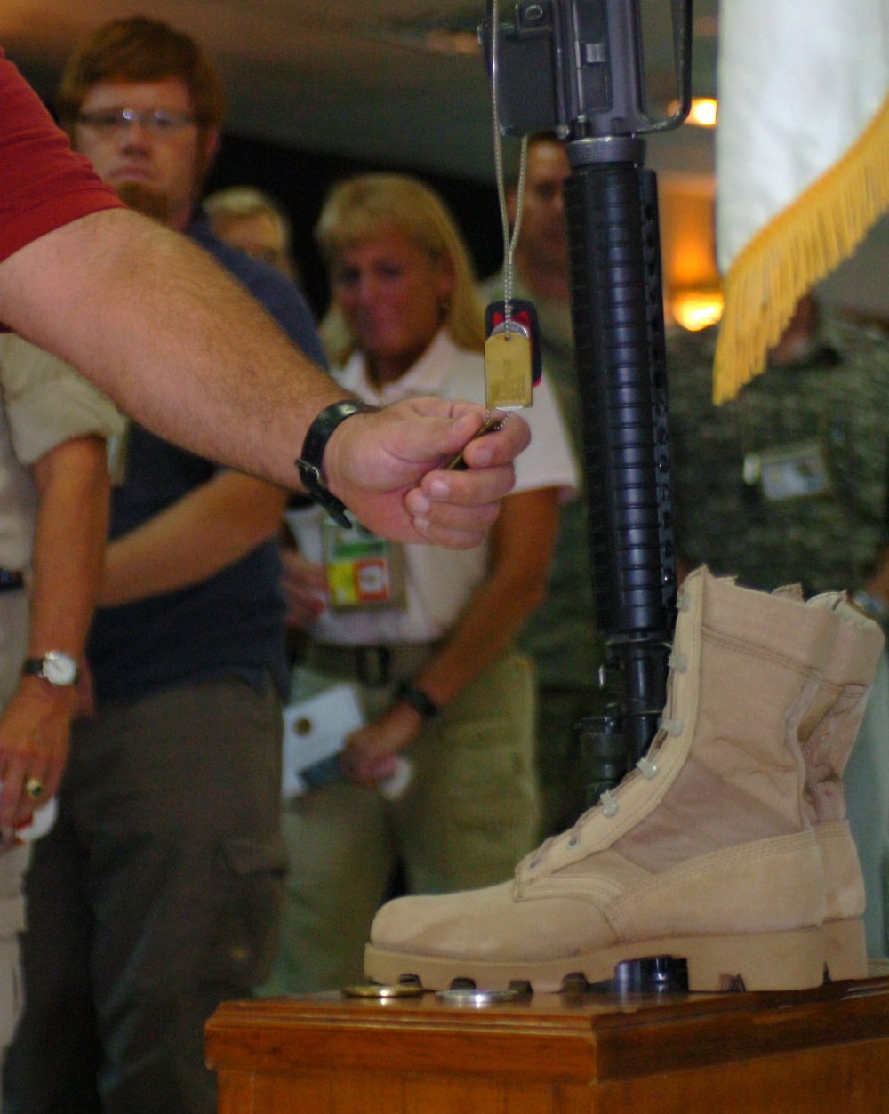 Servicemembers, Friends, Family Grieve for Loved One