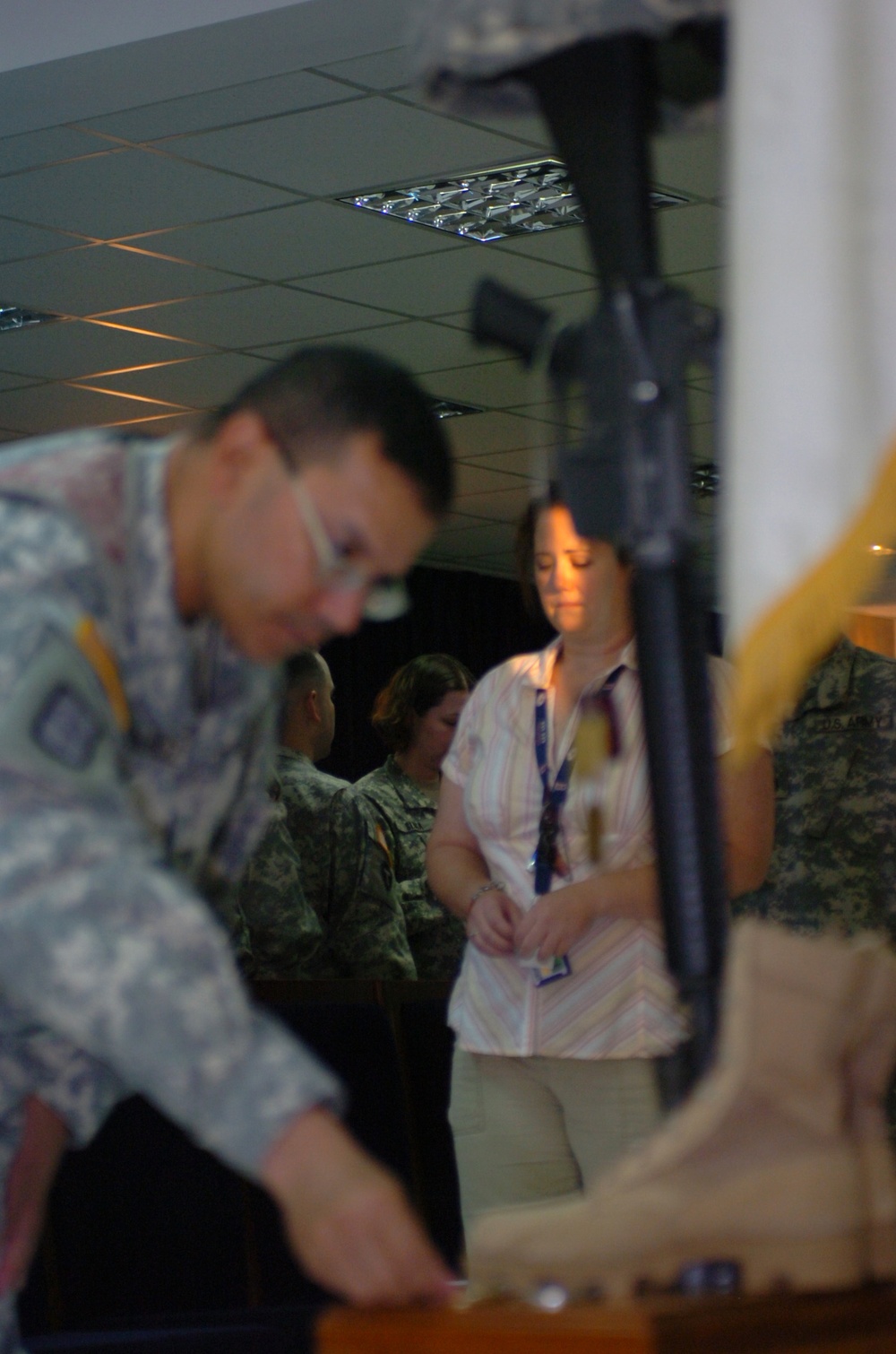 Servicemembers, Friends, Family Grieve for Loved One