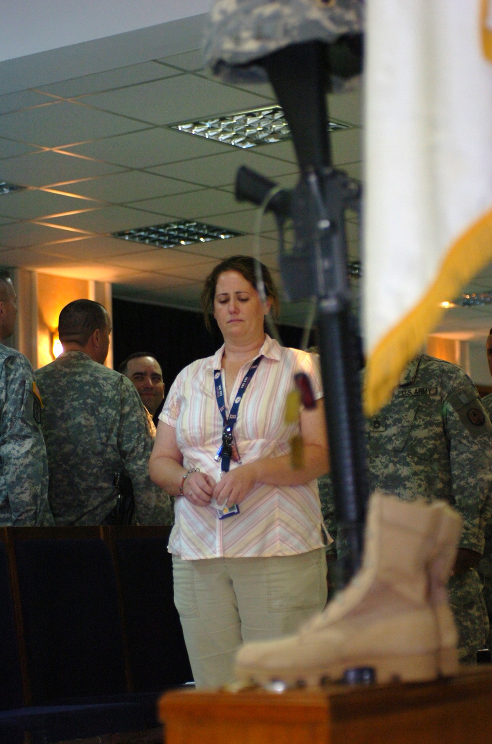 Servicemembers, Friends, Family Grieve For Loved One
