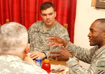 TF Marne Command Sgt. Major Visits Troops