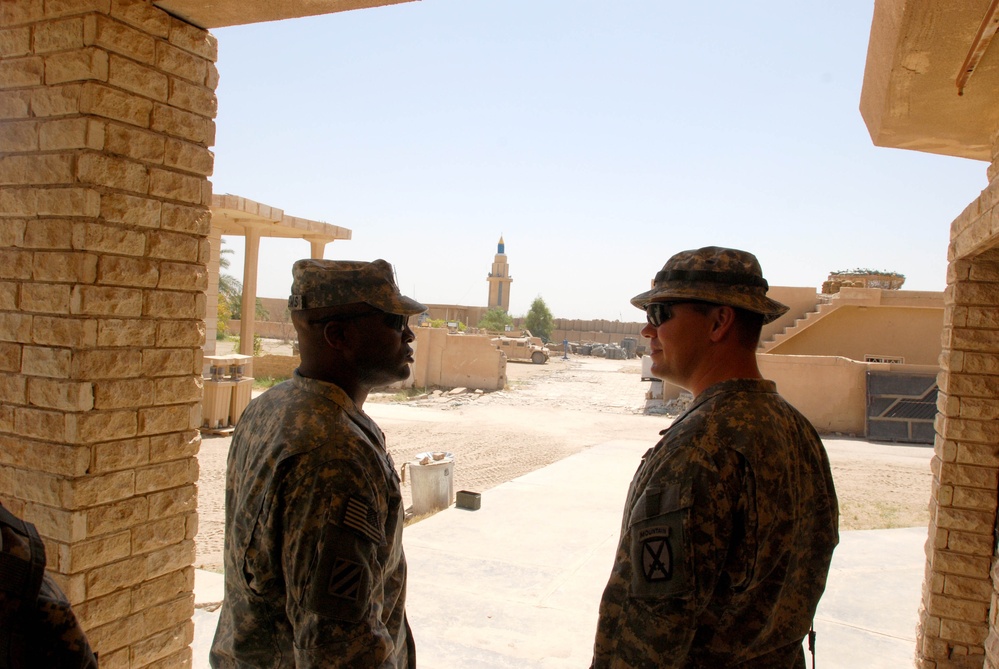 TF Marne Command Sgt. Major Visits Troops