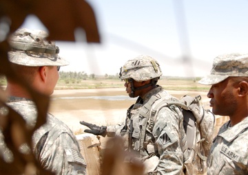 TF Marne Command Sgt. Major Visits Troops