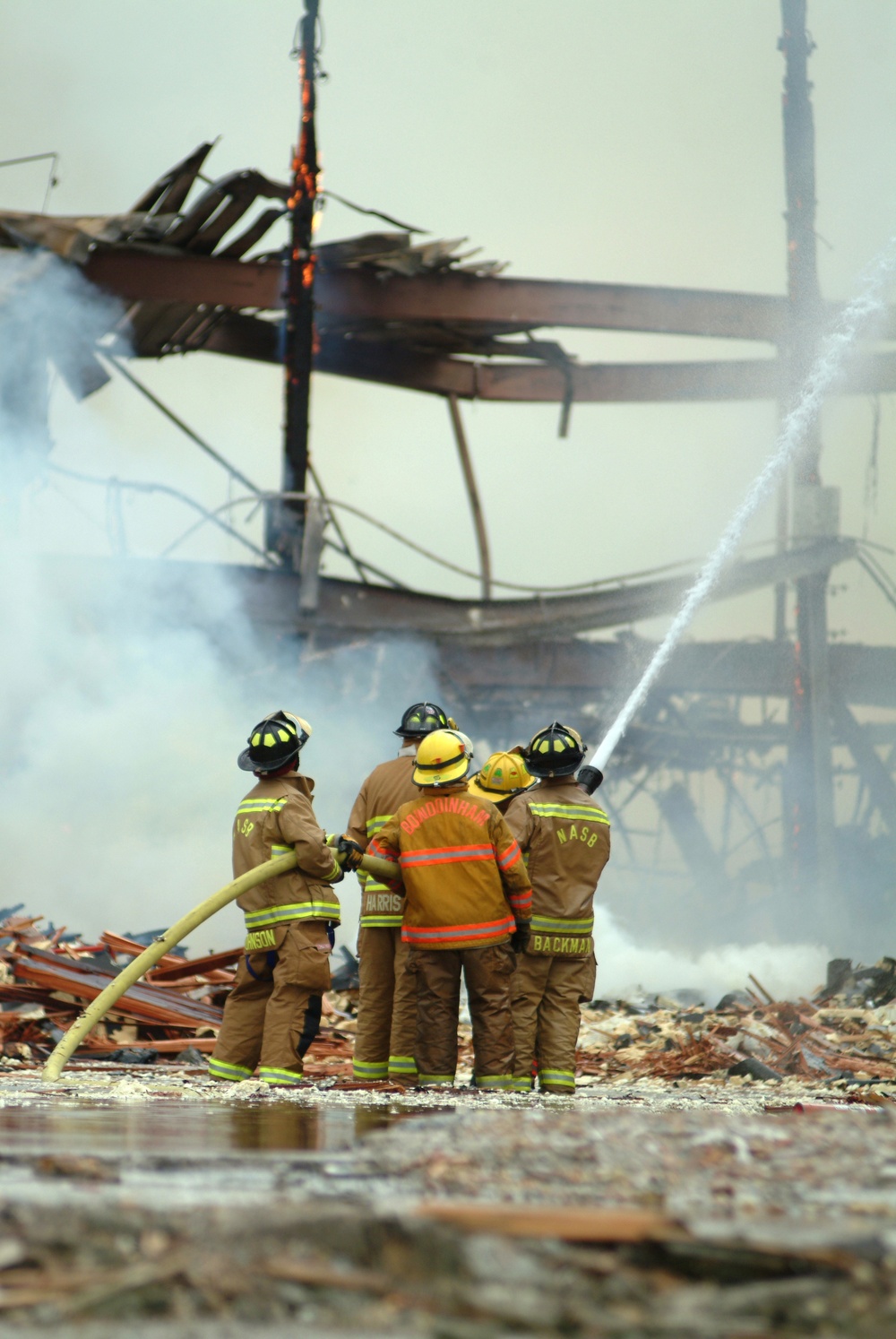 NAS Brunswick Hangar Burns Down