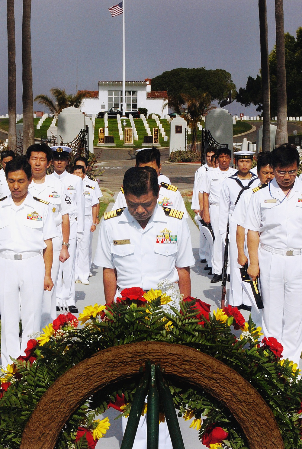 Japanese Sailors Honor U.S. Navy