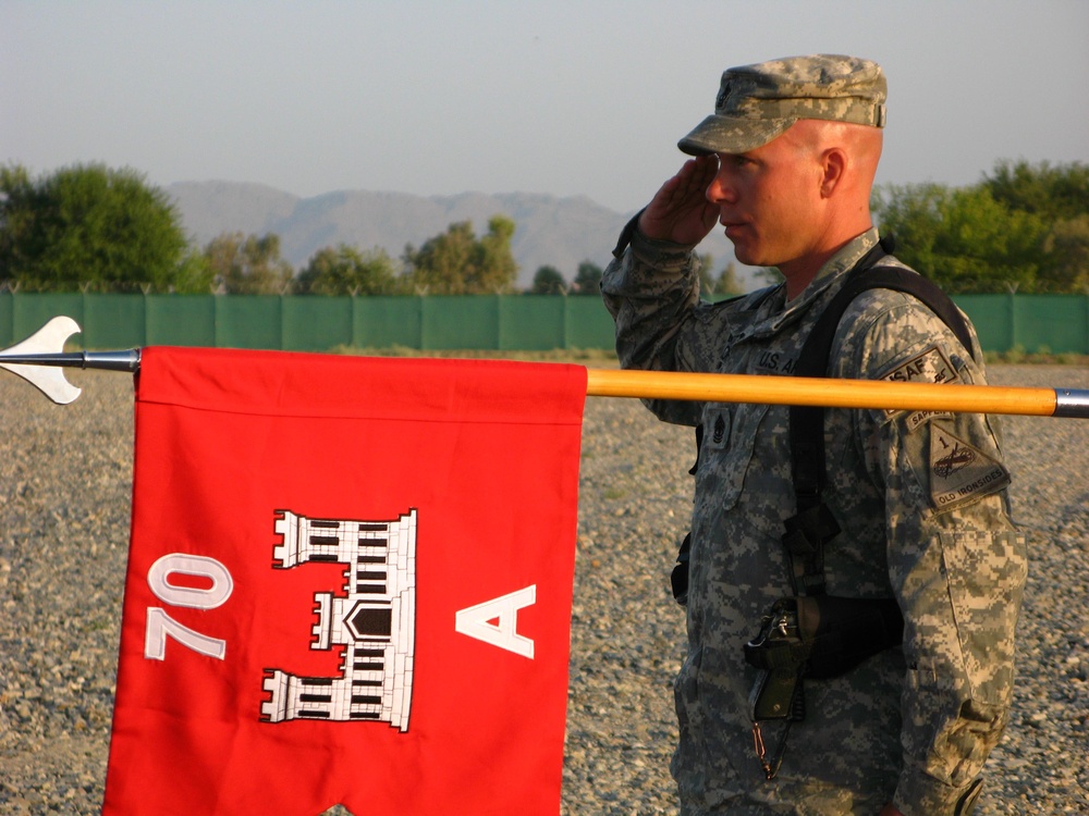 Co. A, 70th Engineer Battalion Holds Change-of-Command