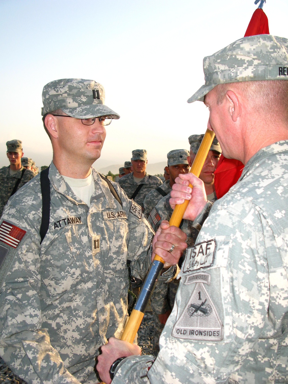 Co. A, 70th Engineer Bn. Holds Change-of-Command