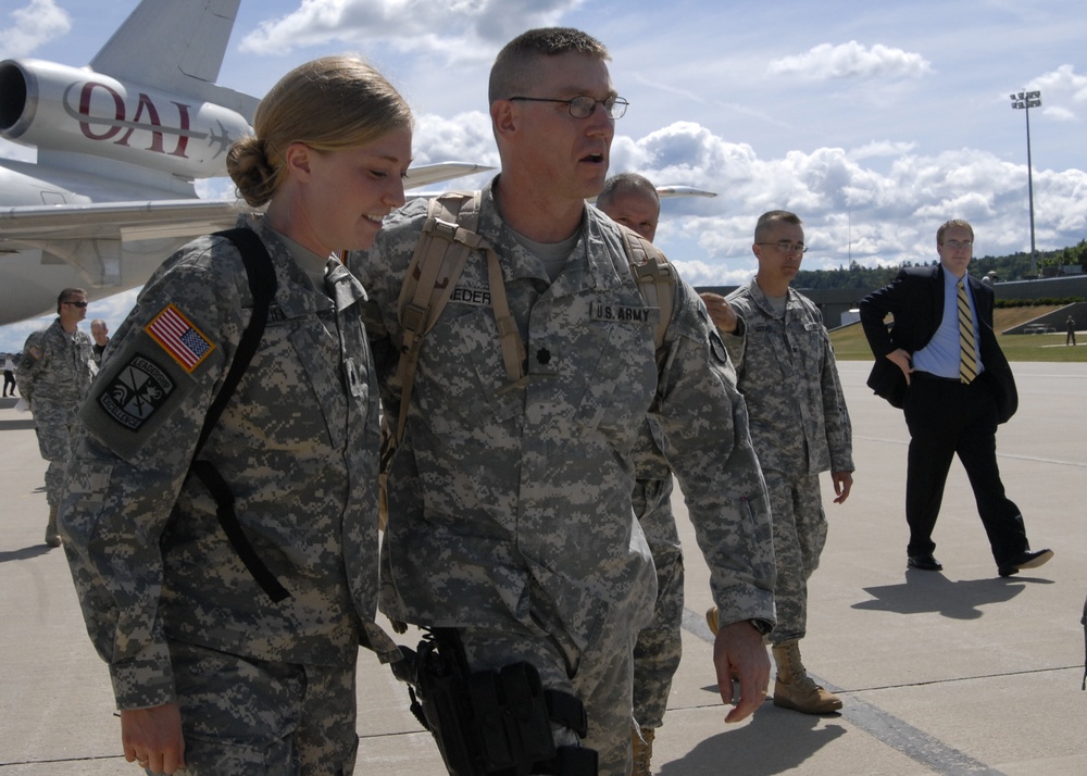 Lt. Col. Lieder Walks With Andrea