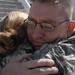 Lt. Col. Lieder Hugs His Daughter