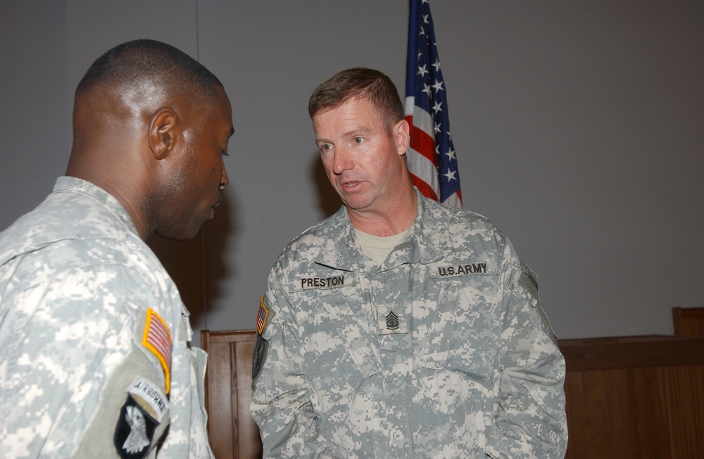 Sgt. Maj. of the Army Addresses Soldiers Concerns