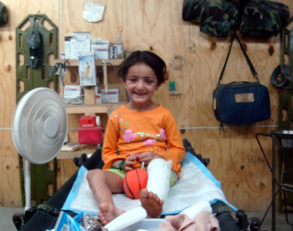 Treating Tebarek: Combat Medic Cares for Iraqi Child
