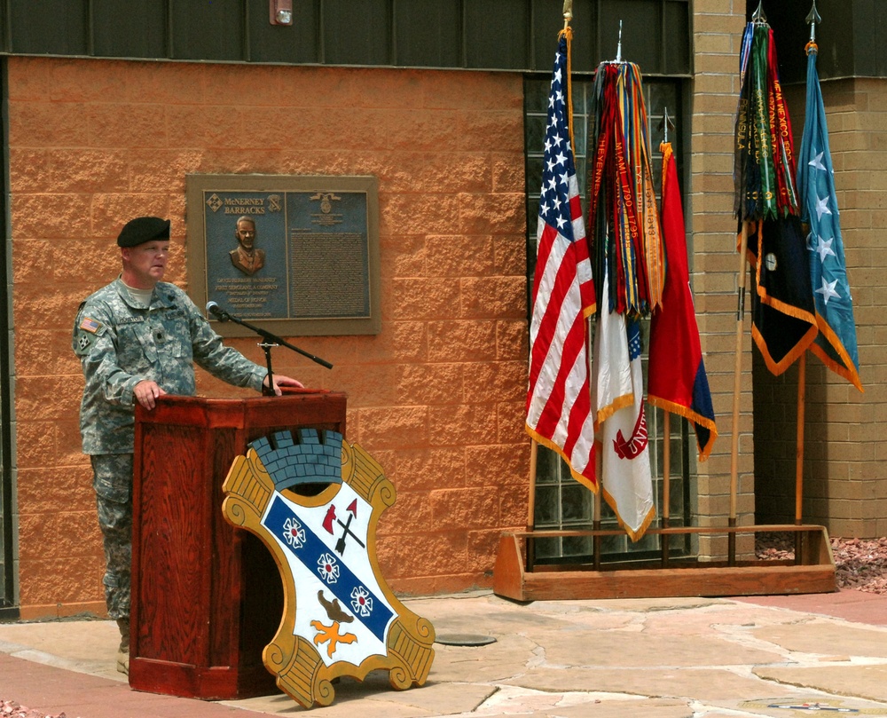 Medal of Honor Recipient McNerney Honored at Fort Carson