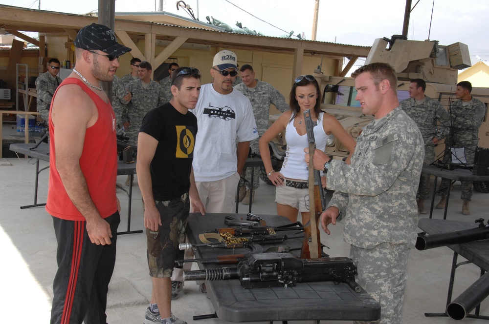 UFC Fighters Visit Service Members in Afghanistan