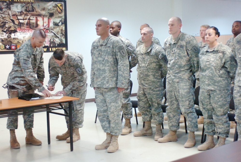 Backbone of the Army Induction Ceremony Joins Past, Present, Future