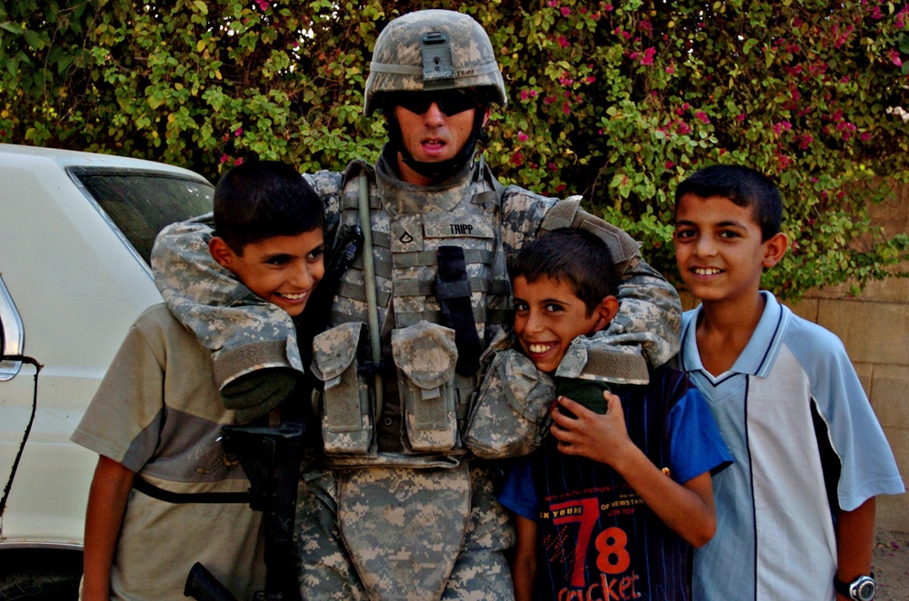 Artilleryman Patrols Mansour