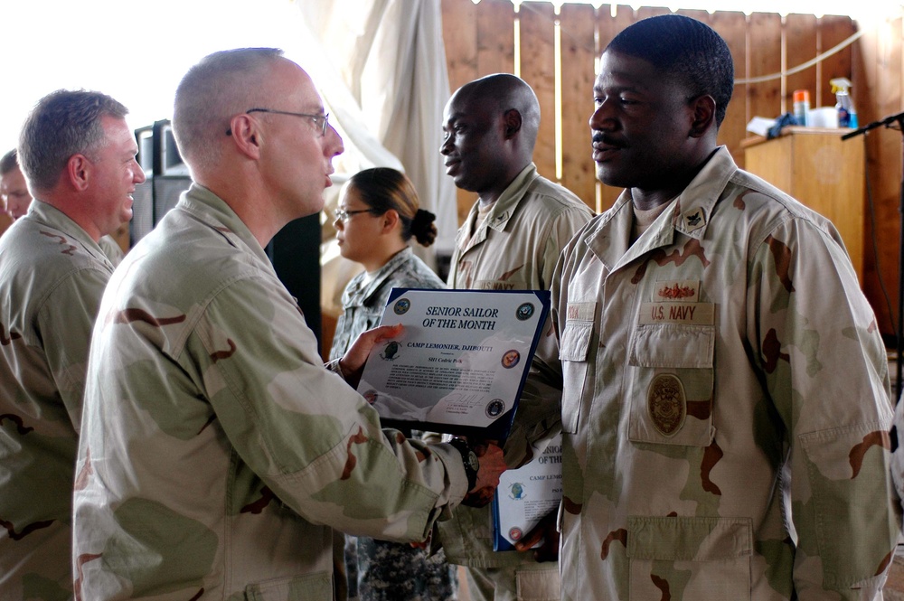 Outstanding servicemembers receive monthly award