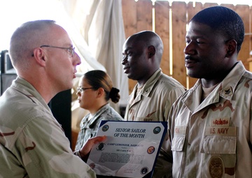 Outstanding servicemembers receive monthly award