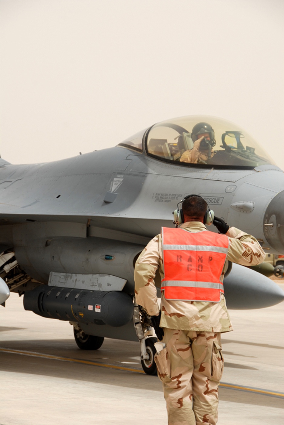 F-16 Takeoff From Balad Air Base