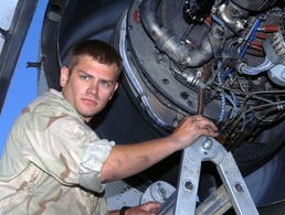 Propulsion Technician Fixes Engine