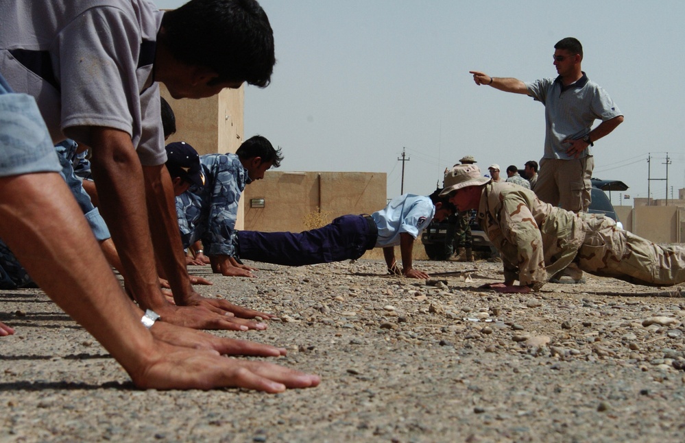 Iraqi Forces in Physical Training