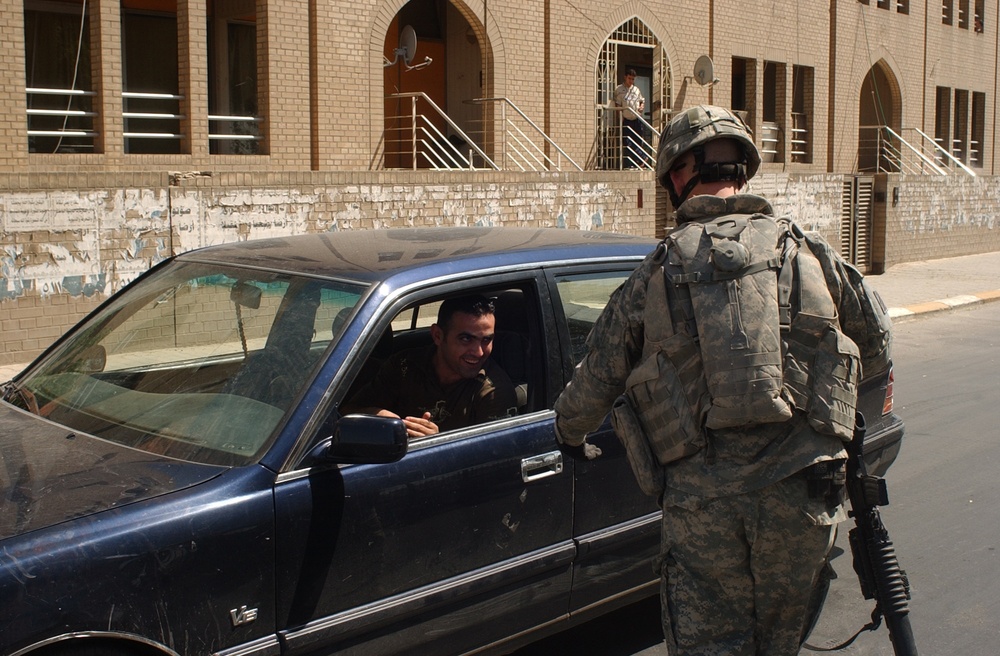 Patrol in Rusafa Area of Baghdad