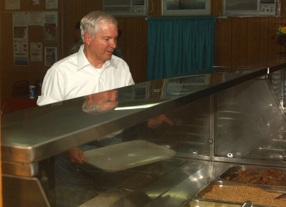 Secretary of Defense Visits Camp Arifjan