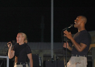CENTAF Band Performs for Service Members