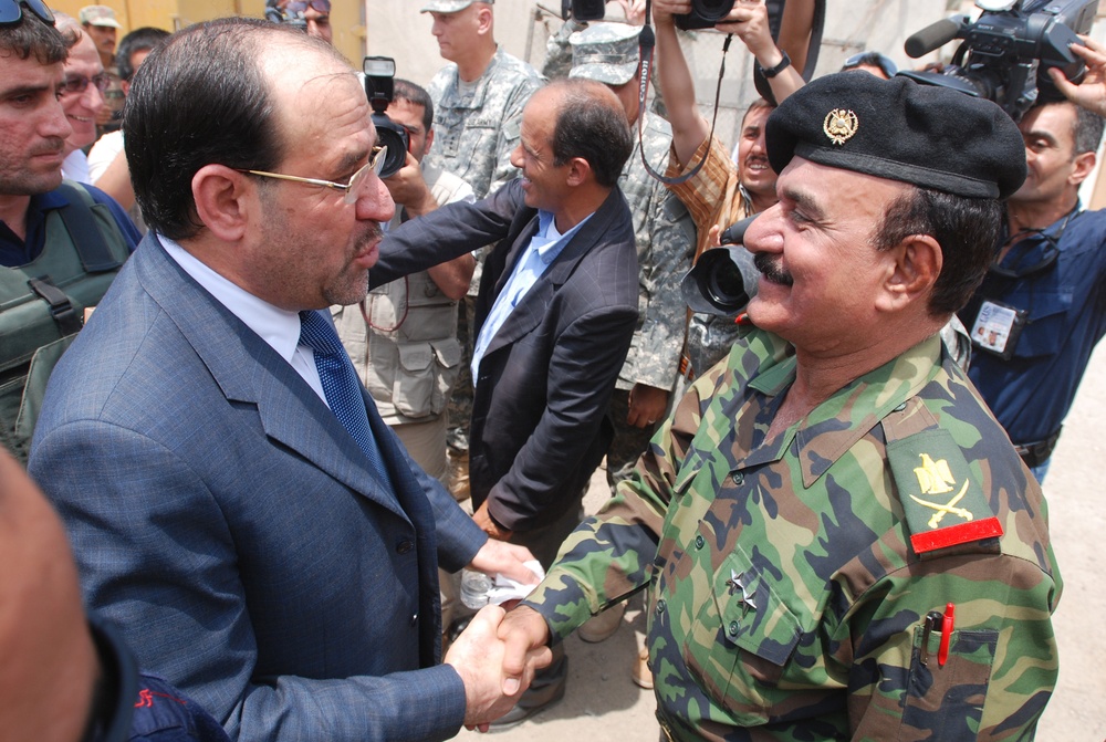 Nouri al-Maliki at the Diyala Operations Center