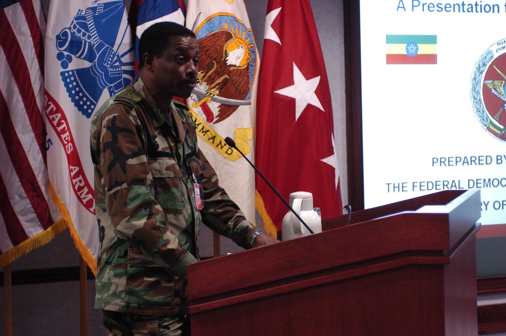 Third Army Welcomes Ethiopian General