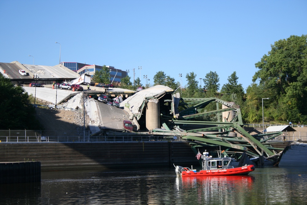 Coast Guard on Scene at Bridge Collapse