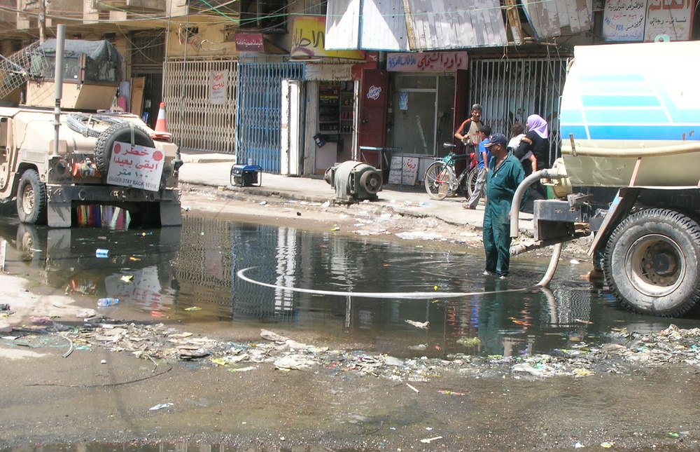 Sewage Removal Project Underway in Adhamiyah