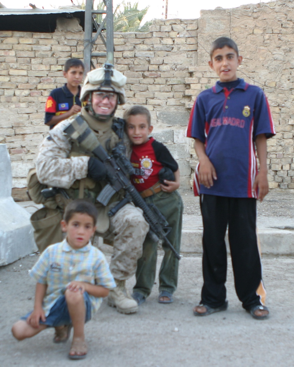 Marines, Iraqi Police Patrol Ramadi