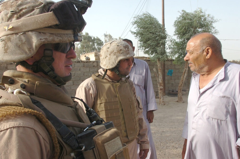 Marines Patrol Al Fayil, Meet Sheik