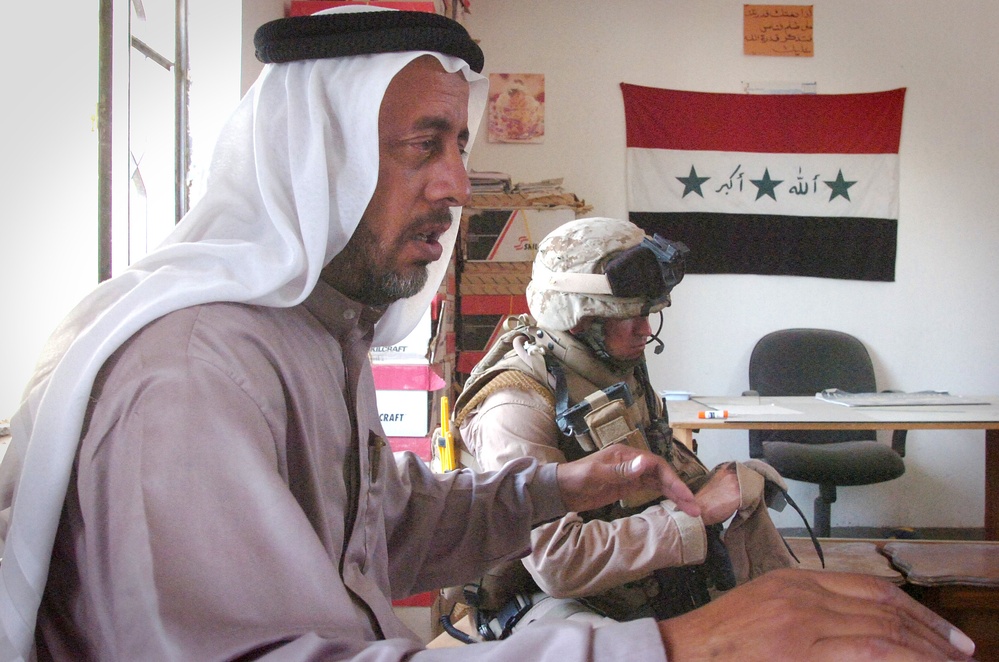 Marines Patrol Al Fayil, Meet Sheik